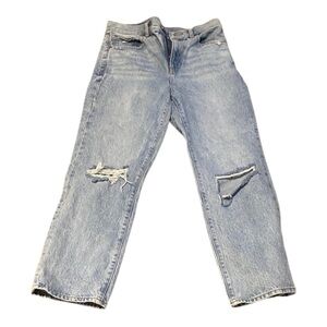 Express Light Blue Distressed Women Jeans